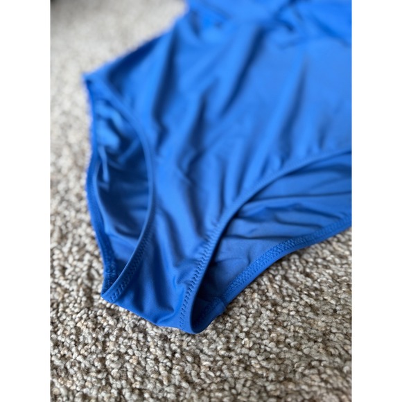 Aerie Braided One Piece Swimsuit Blue Criss Cross Sexy Cute Swimwear size S‎ - Picture 10 of 13